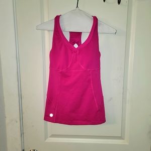 Athleta built in bra Athletic top pink size 34 B BNWOTS
